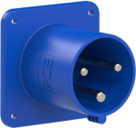 CEE-flanged plug 3x63A (2P+PE) 6h IP44 POWER TWIST blue 6331-6K | 9003399341830