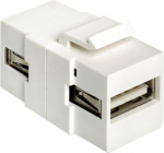 Connector: USB 2.0 A female > USB 2.0 A female<br>For Keystone ports with 19.2 x 14.9 mm<br>Dimensions (LxWxH): 34.4 x 22.3 x 16.8 mm 086317 | 9003399352539
