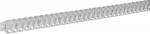 Flexible slotted panel trunking halogenfree 20mm L&auml;nge = 500mm light grey L2222 | 4012740104401