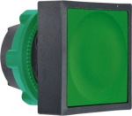 Green square flush pushbutton head &Oslash;22 spring return unmarked. range of product: Harmony XB5 - device short name: ZB5 - mounting diameter: 22 mm. ZB5CA3 | 3389110925876