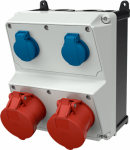 AMAXX Socket block, 2xCEE 32A 5P 400V, 2xSCHUKO 16A 230V, IP44 920026 | 4015394223245