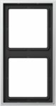 Metal 2-gang frame, aluminium, LS990 AL2982 | 4011377189959