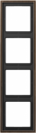Metal 4-gang frame, antique brass, LS990 ME2984AT | 4011377099586