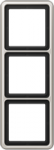 3-gang frame, platinum metallic CD500 CD583PT | 4011377055902