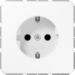 Socket outlet, 16A/250V, earthed, white, CD CD1520BFWW | 4011377061125