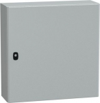 Spacial S3D plain door with mount.plate. H600xW600xD200.IP66 IK10 RAL7035.. range of product: Spacial S3D - device application: multi-purpose - product or component type: compact enclosure - enclosure nominal height: 600 mm - enclosure nominal width: ...