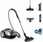 Philips Vacuum cleaner | XD8152/12 | Bagged | Power 900 W | Dust capacity 4 L | Pearl Metal XD8152/12 | 8720389037955