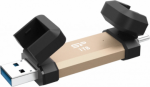 Silicon Power DS72 | 1000 GB | USB Type-A and USB Type-C 3.2 Gen 2 | Gold SP001TBUC3S72VPG | 4713436162544
