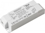 Dimmable LED driver with 300/500mA constant current and a maximum output of 20 watts. Dimmable via leading-edge and trailing-edge phase control. 1007227 | 4024163275132