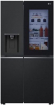 LG GSGV81EPLL Refrigerator, Free-standing, Side by Side, E, Height 1.79 m, Net fridge 416 L, Net freezer 219 L, Black | LG GSGV81EPLL | 8806084428059