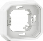 PLEXO 1 GANG FLUSH MOUNTING SUPPORT FRAME - WHITE 069692L | 3414971881570