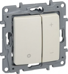 PUSH DIMMER 2 WIRES RC 400W IVORY 665215 | 3245066652153