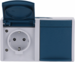 2gang For horizontal installation. With screwless terminals. Prewired with hinged lids, 2 P + E, 2CKA002084A0720 | 4011395114964