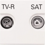 Insert/cover SAT 2 gang White - Zenit 2CLA225130N1101 | 8427238059686