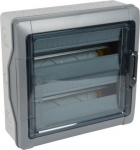 PLEXO3 IP65 WEATHERPROOF CABINET 2X18 MODULES WITH TERMINAL BLOCK 601966 | 3245066019666