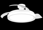 Fan Ceiling Light Bliss, 28+35 W, 2700-6500K, 4500lm, IP20, white 929004750001 | 8721103096111