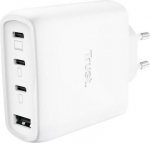 MOBILE CHARGER WALL MAXO 65W/4-PORT GAN WHITE 26068 TRUST 26068 | 8713439260687