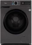 Midea | Washing Machine | MF110W60/T-HR | Energy efficiency class D | Front loading | Washing capacity 6 kg | 1000 RPM | Depth 40 cm | Width 59.5 cm | Display | LED | Silver MF110W60/T-HR | 6945878356245