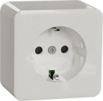 1-part socket, white, IP21, EXXACT WDE015676 | 3606489504335