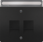 Cover for 2xRJ45 outlet, DELTA style, Antracite Cosso 5TG1343-0AC | 4001869554426