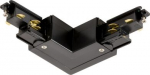 S-TRACK DALI L-connector, adjustable, with feed-in capability, black 1007816 | 4024163289221