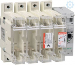 TeSys GS, switch-disconnector-fuse, 4 P, 250A, DIN 1. range: TeSys - device short name: GS2N - product or component type: switch-disconnector-fuse - protected poles description: 4t - contacts type and composition: 4 NO - [Ie] rated operational curren ...