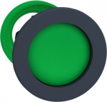 Harmony XB5, Flush mounted push button head, plastic, recessed, green, 30mm, spring return, unmarked ZB5FA36 | 3606481339089