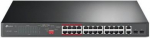 24x10Base-T/100Base-TX, 2x10Base-T/100Base-TX/1000Base-T, 24 PoE+ port, Network switch TL-SL1226P | 6935364089443