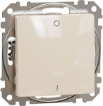 2-Pole switch, 16A, beige, Sedna SDD112162 | 3606481478924