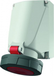 63A3P 9H400V wall mounted receptacle  IP 67  with frame terminal and X-CONTACT 129A | 4015394000549
