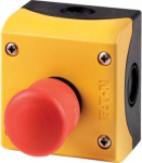 M22-PV/KC11/IY - Housing, Emergency stop button, 38mm, Non-illuminated, 1NC, 1N/O, Red/Yellow 216525 | 4015082165253