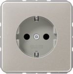 Socket outlet, 16A/250V, earthed, platinum, CD CD1520PT | 4011377059979