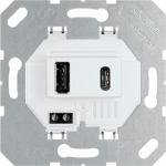 USB charging mechanism, 1x type A+1x type C, 1x3000mA, white USB15CAWW | 4011377176836