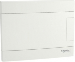 Consumer unit, Easy9 EU, flush, 8 modules, 2 earth/neutral terminal blocks, white door EZ9EUB108 | 3606486370018