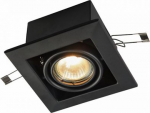Downlight Metal 1 X GU10 (50W) black DL008-2-01-B | 4251110012872