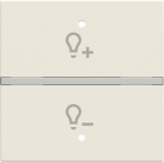 Color: White.   Rocker cover with dimmer symbol for KNX sensor/actuator.   Suitable for codes: RB/U 1.1.   Size: 2 modules. 2CLA222180N1101 | 8427238242569