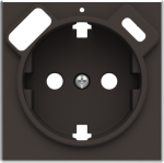 Color: Soft Black   Cover plate for Schuko w/ USB socket outlet code: 8188.4 2CLA858840A1501 | 8427238272726