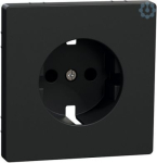 Central plate for SCHUKO socket-out let insert, shut., anthracite, Syst MEG2330-6034 | 4042811196691