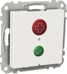 Call push-button, Exxact, with reset, RWC system, white WDE002249 | 3606480207204