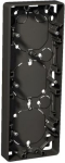 Mounting box, Exxact, surface mount, 3-gangs, low (21mm), IP21, anthracite WDE003353 | 3606480209635