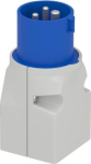 System adapter, Mureva PK, 1 socket, 16A, 2P+E, 220V, IP20 PKZA207 | 3303432451622