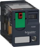 Miniature Plug-in relay, Zelio RXM 4 C/O 24 V AC 3A with LED. range of product: Zelio Relay - series name: Miniature - product or component type: plug-in relay - device short name: RXM - contacts type and composition: 4 C/O - status LED: with - contr ...