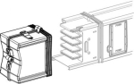 End cover, Canalis KSA 500A to 1000A, aluminium, IP55, white RAL9001 KSA1000AF1 | 3606485012810