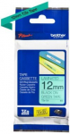Brother | TZe-731 Laminated Tape | Black on Green | TZe | 8 m | 1.2 cm TZE731 | 4977766691352