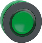 Head for illuminated push button, Harmony XB5, green flush mounted, 30mm, universal LED, ZB5FA38 | 3606481339096