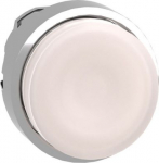 Head for illuminated push button, Harmony XB4, metal, white projecting, 22mm, universal LED, spring ZB4BW113 | 3389110889840