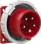 CEE-flanged plug, phase inverter 5x16A (3P+N+PE) 6h IP67 red 86152-6 | 9003399776984