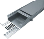 flush floor trunking with trough dry care nom. width 300 level. range 60-100mm BKW300080 | 4012002237410