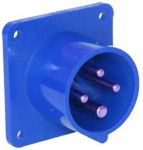 CEE Industrial Plug 4x16A (3P+E) 9h IP44 blue 614-9 | 9003399066955