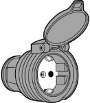 Socket outlet, grey IP34 235258701 235258701